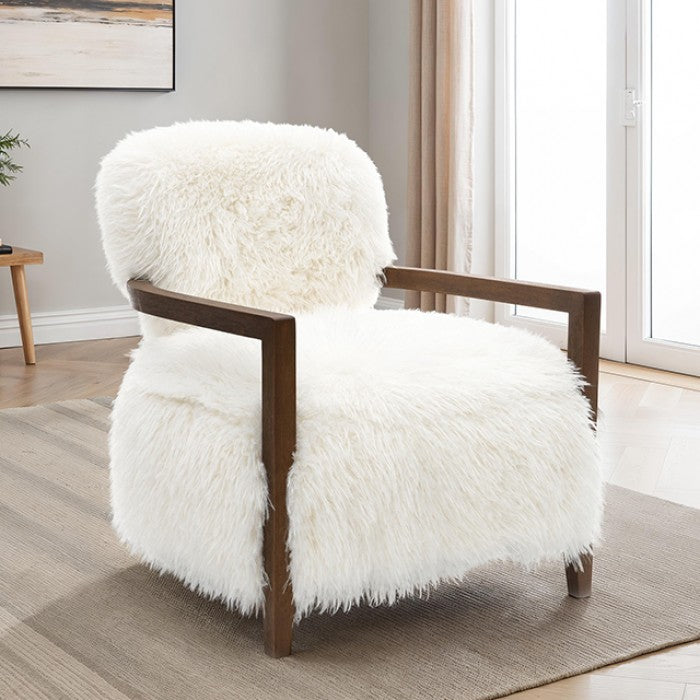 Eramo White Accent Chair by Furniture of America at Eve Furniture