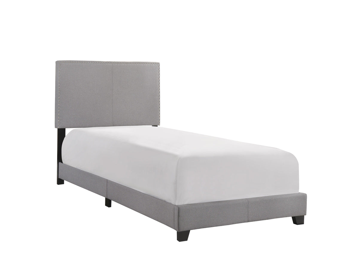 Erin Gray Twin Upholstered Bed by Crown Mark at Eve Furniture