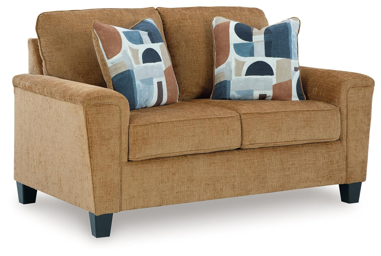 Erinslane Honey Loveseat by Ashley at Eve Furniture