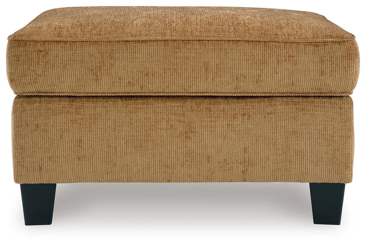 Erinslane Honey Ottoman by Ashley at Eve Furniture
