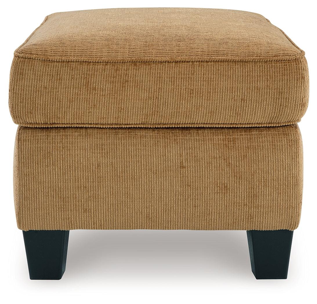 Erinslane Honey Ottoman by Ashley at Eve Furniture