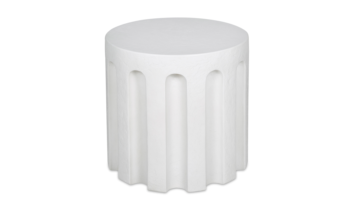 Eris Outdoor Accent Table - White by Moe's Home at Eve Furniture