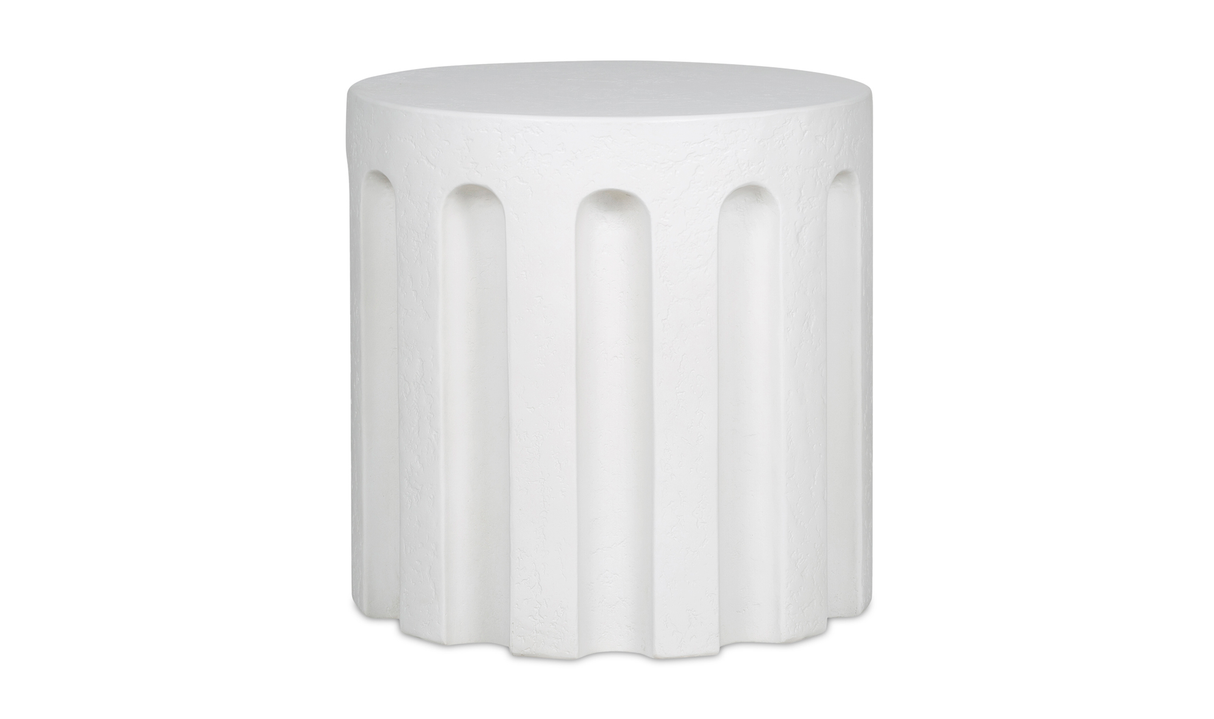 Eris Outdoor Accent Table - White by Moe's Home at Eve Furniture