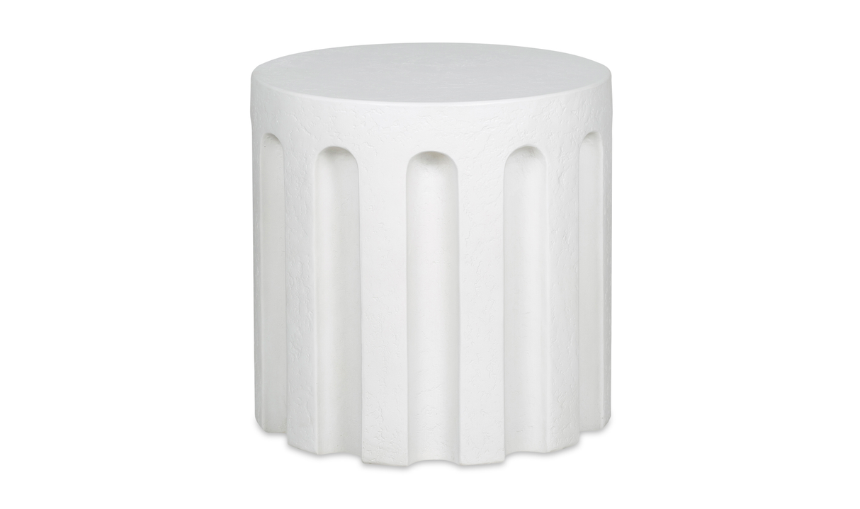 Eris Outdoor Accent Table - White by Moe's Home at Eve Furniture