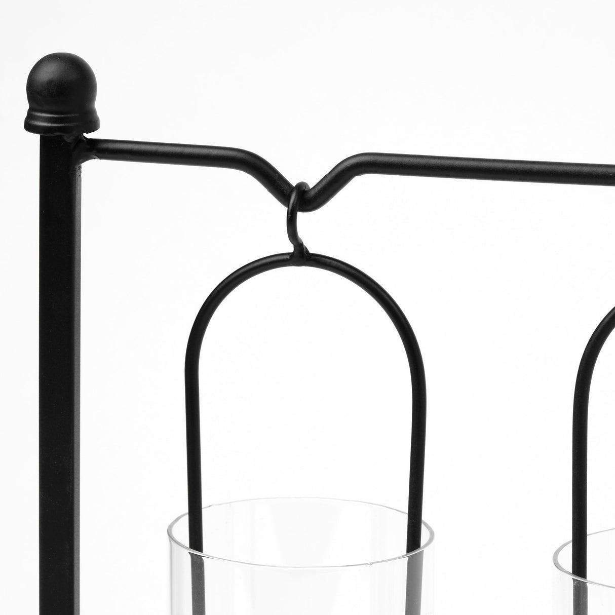 Erlen Black Metal Hanging Votive Five Candle Table Candle Holder by Mercana at Eve Furniture