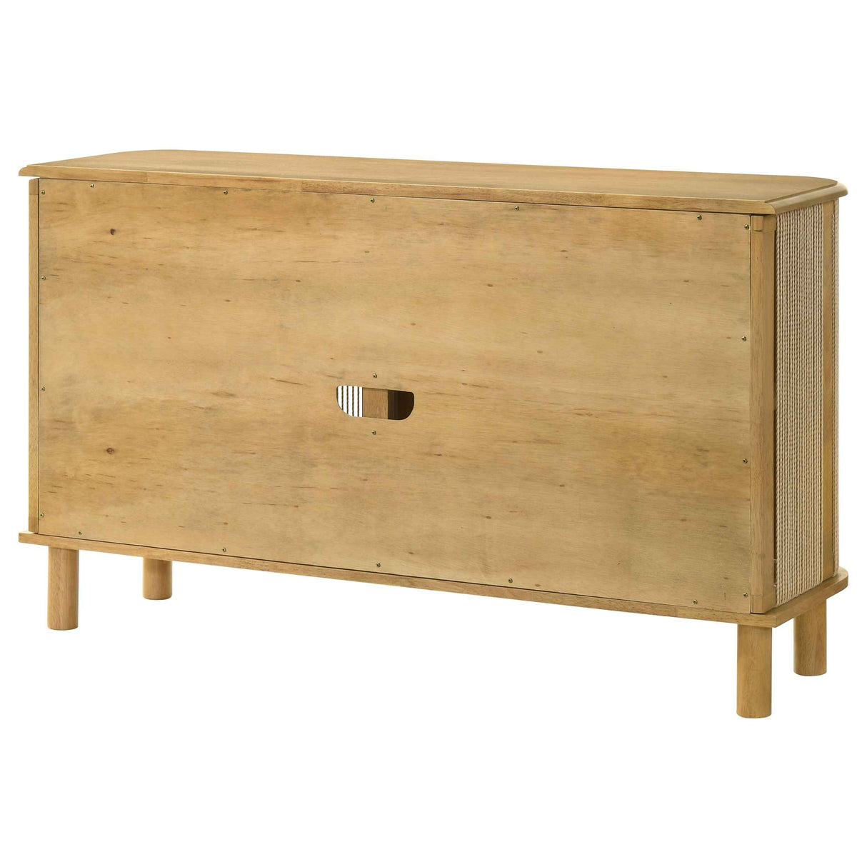 Ervine Natural 3-Door Rope Panel Sideboard Accent Storage Cabinet by Coaster at Eve Furniture