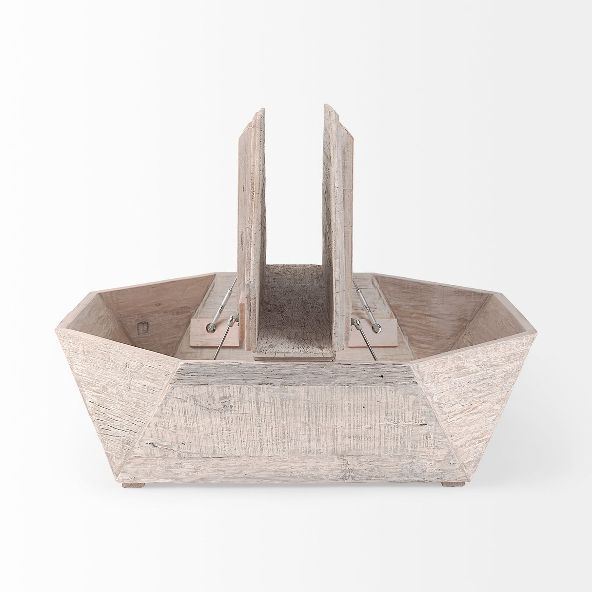 Esagono Octagonal Reclaimed Wood Coffee Table w/ Storage by Mercana at Eve Furniture