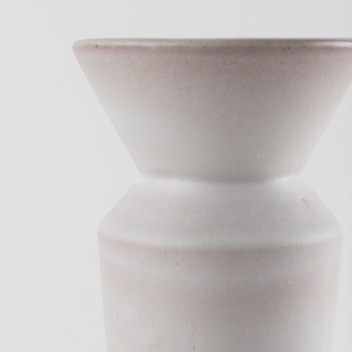 Esme 4.5L x 4.5W x 10.4H Whitewashed Ceramic Vase by Mercana at Eve Furniture