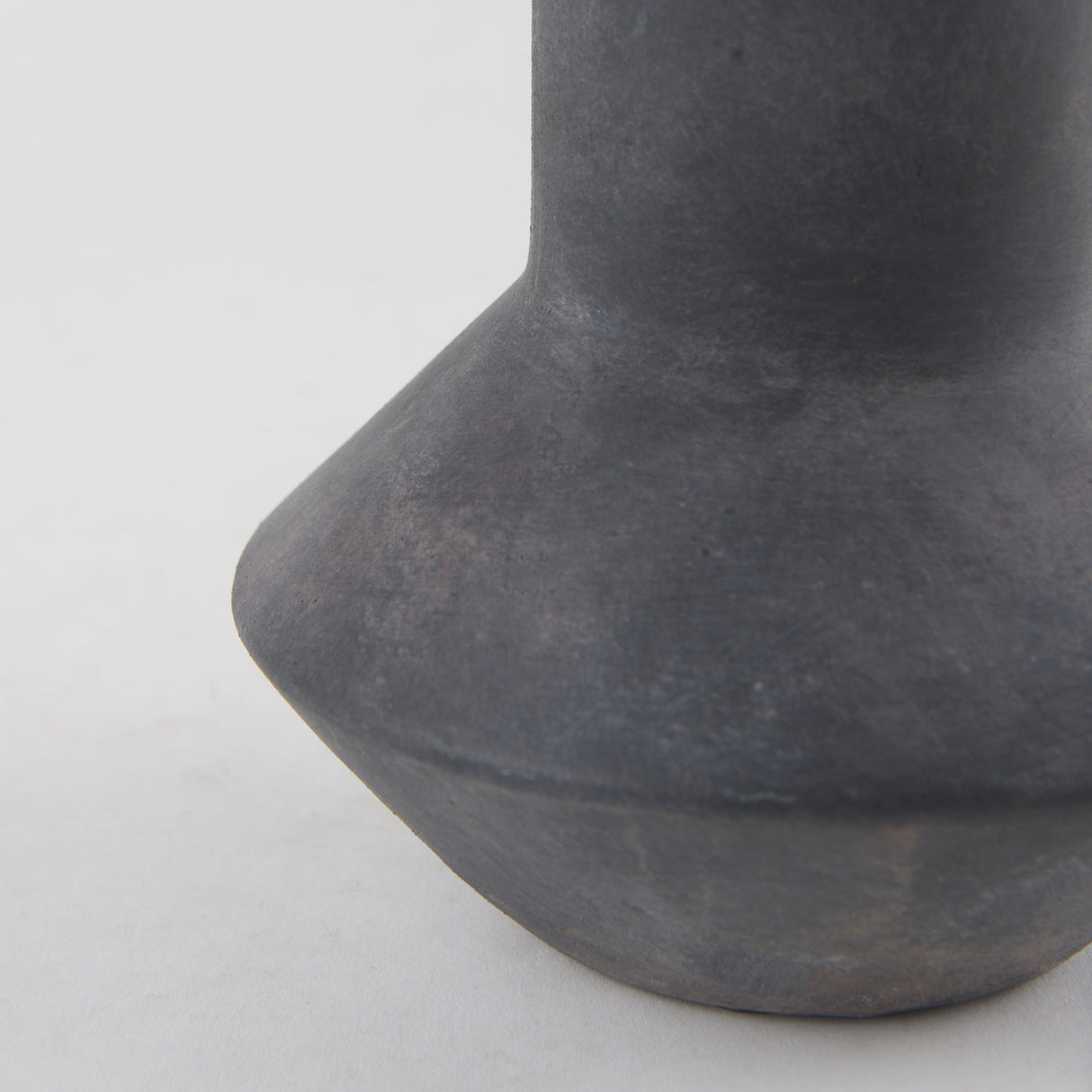 Esme 7.1L x 7.1W x 15.0H Dark Gray Ceramic Vase by Mercana at Eve Furniture