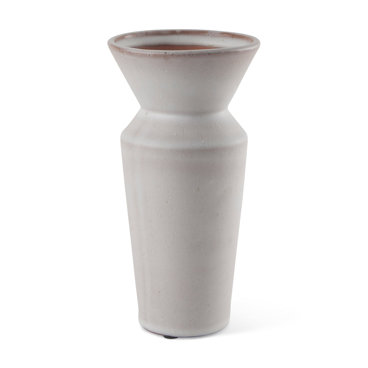 Esme Whitewashed Ceramic Vase by Mercana at Eve Furniture