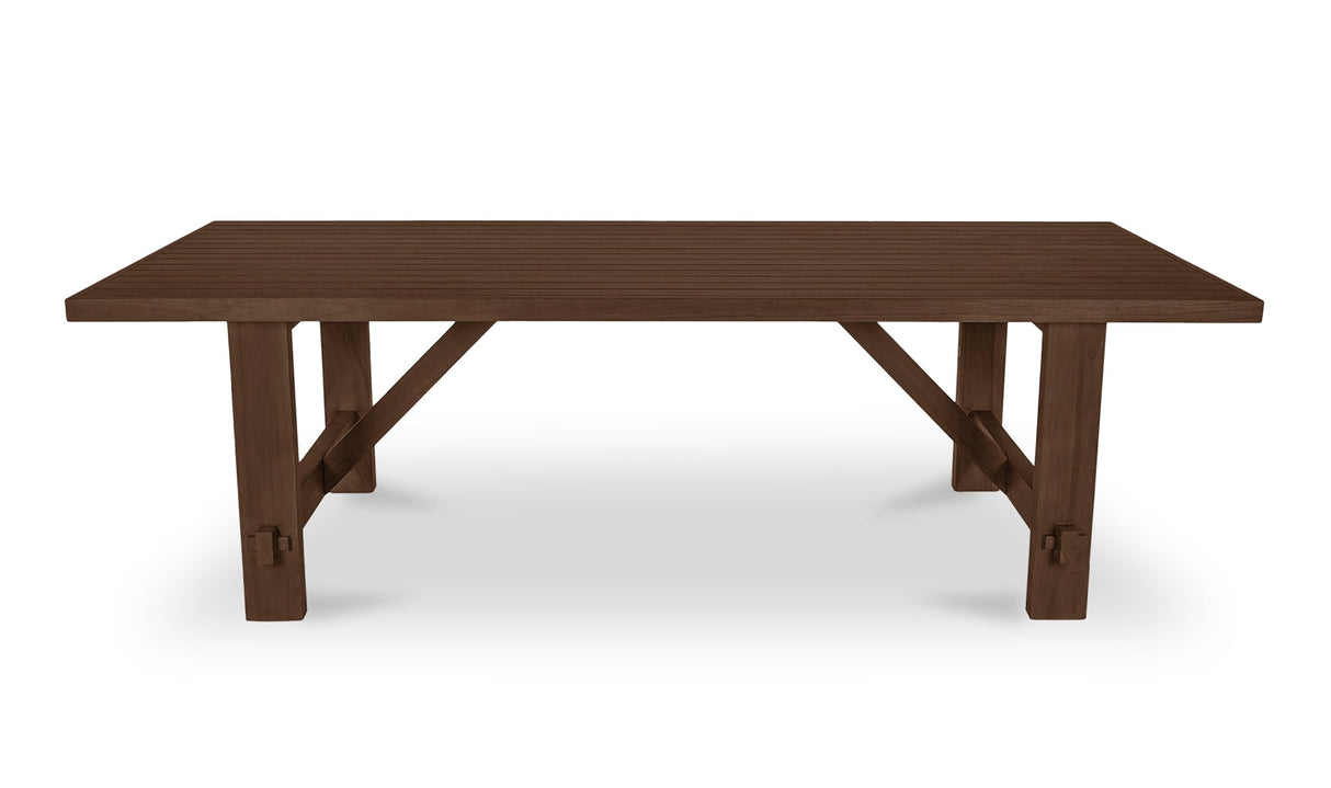 Esmond Outdoor Dining Table Brown by Moe's Home at Eve Furniture