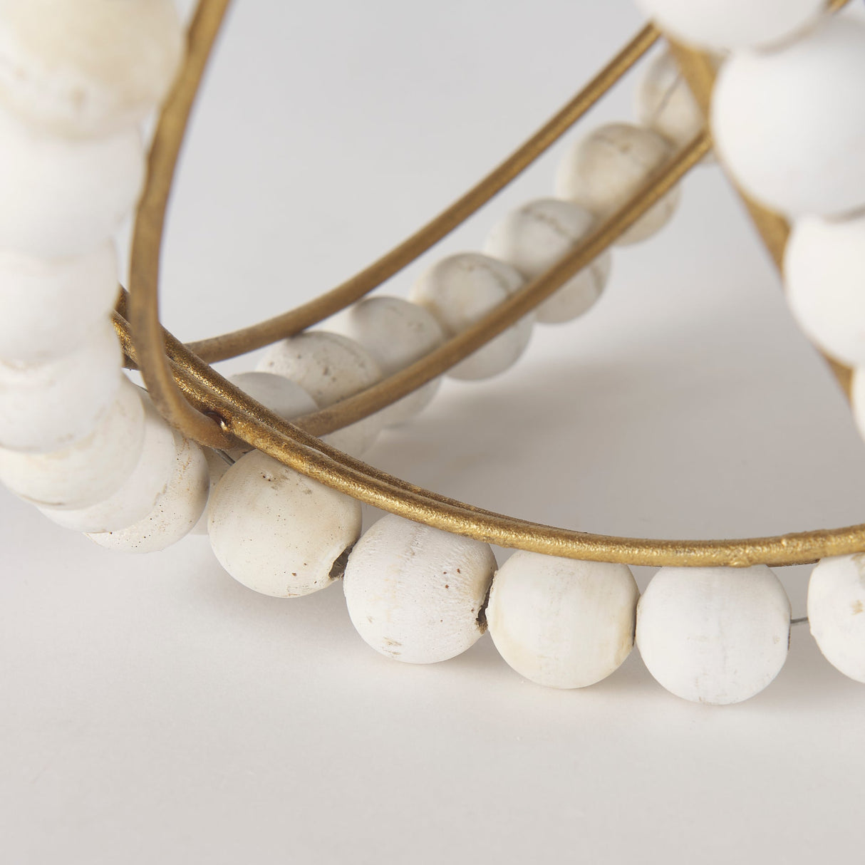 Espanlade II Large White Wooden Beaded Orb by Mercana at Eve Furniture