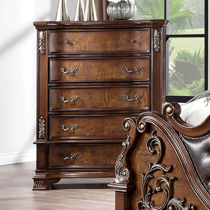 Esparanza Cherry Brown Bedroom Set by Furniture of America at Eve Furniture