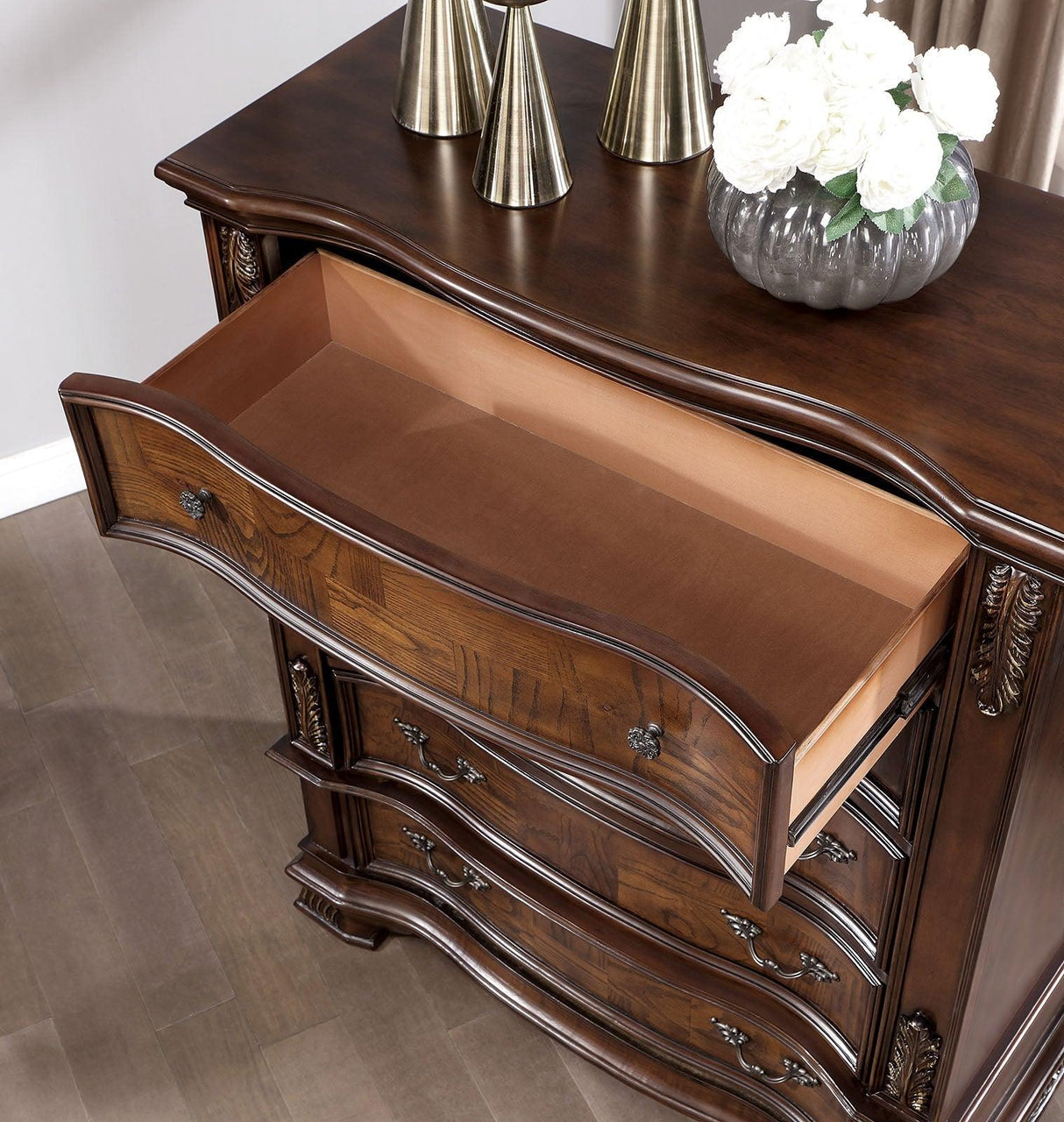 Esparanza Brown Cherry Chest by Furniture of America at Eve Furniture