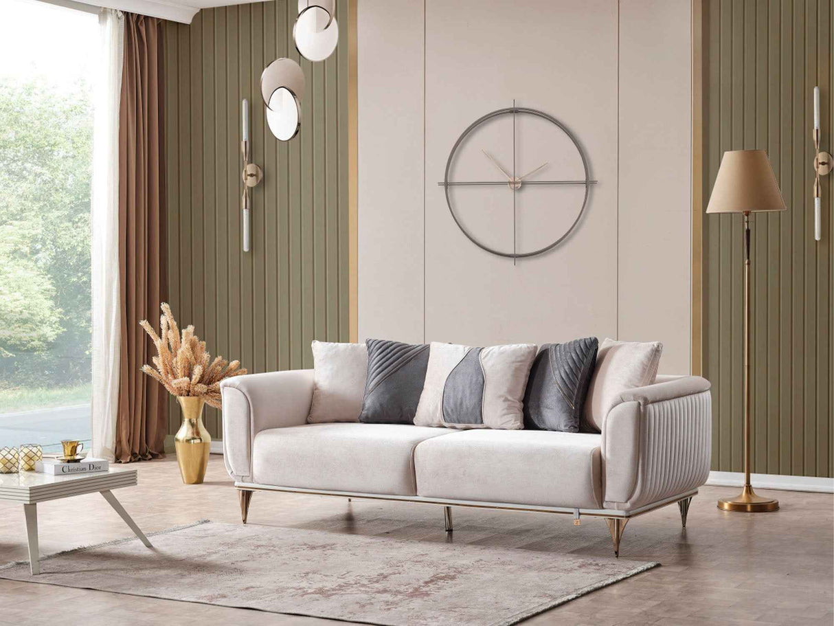 Esperanza Beige 3-Piece Living Room Set (Sofa & Loveseat & Chair) by Furnia at Eve Furniture