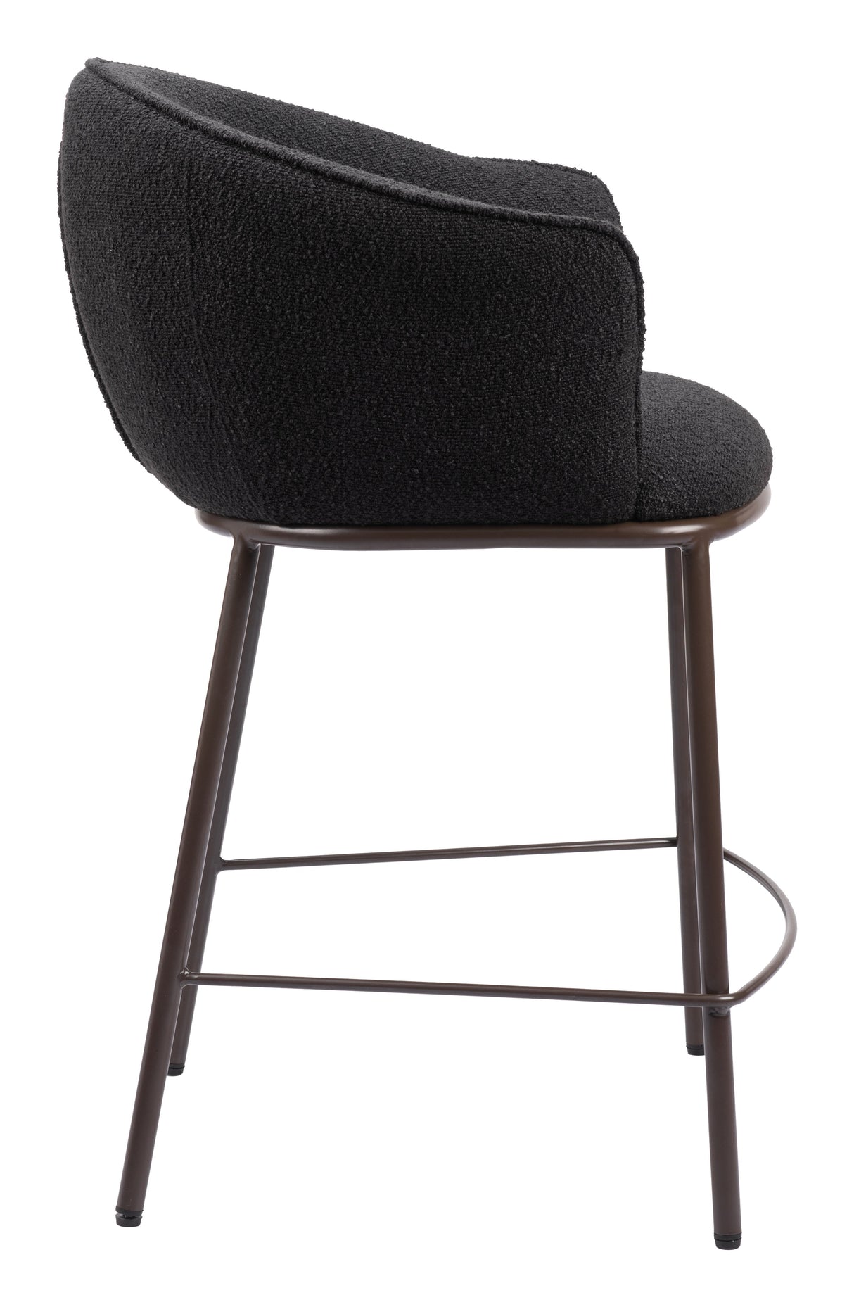 Essen Black & Bronze Counter Stool by Zuomod at Eve Furniture