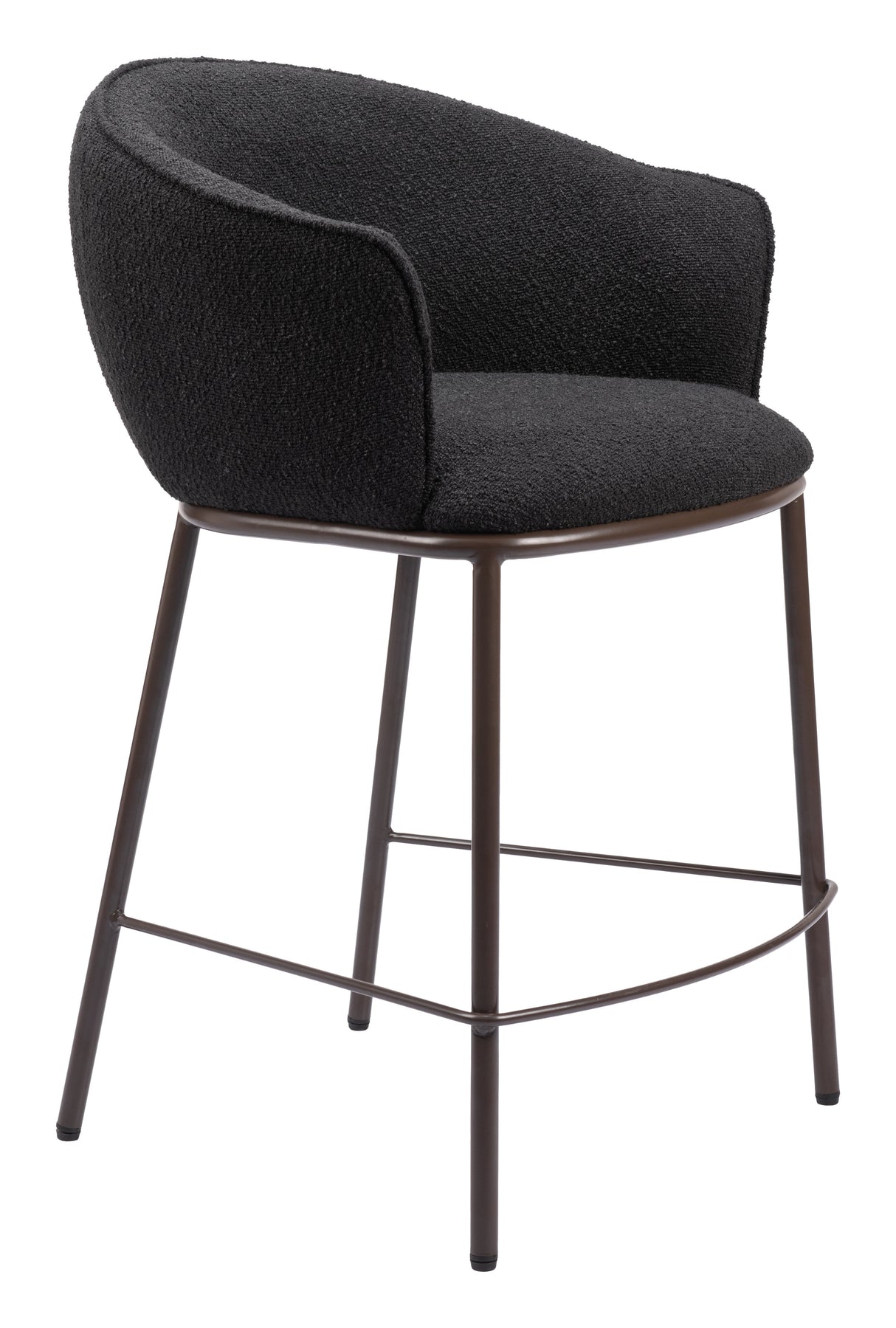 Essen Black & Bronze Counter Stool by Zuomod at Eve Furniture