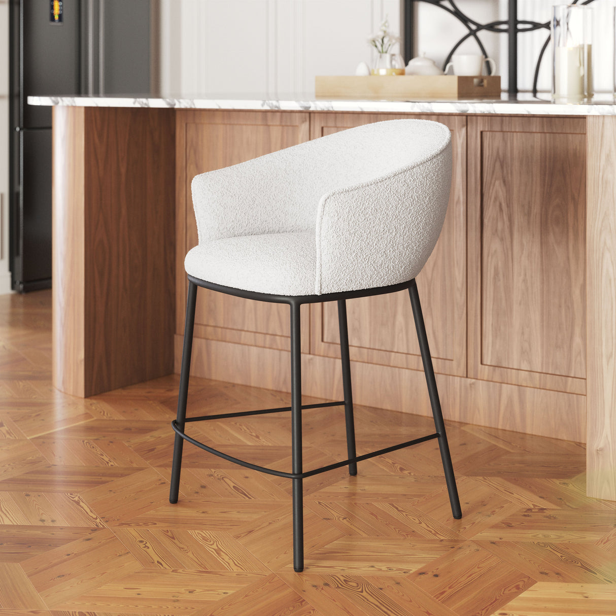 Essen Ivory Counter Stool by Zuomod at Eve Furniture