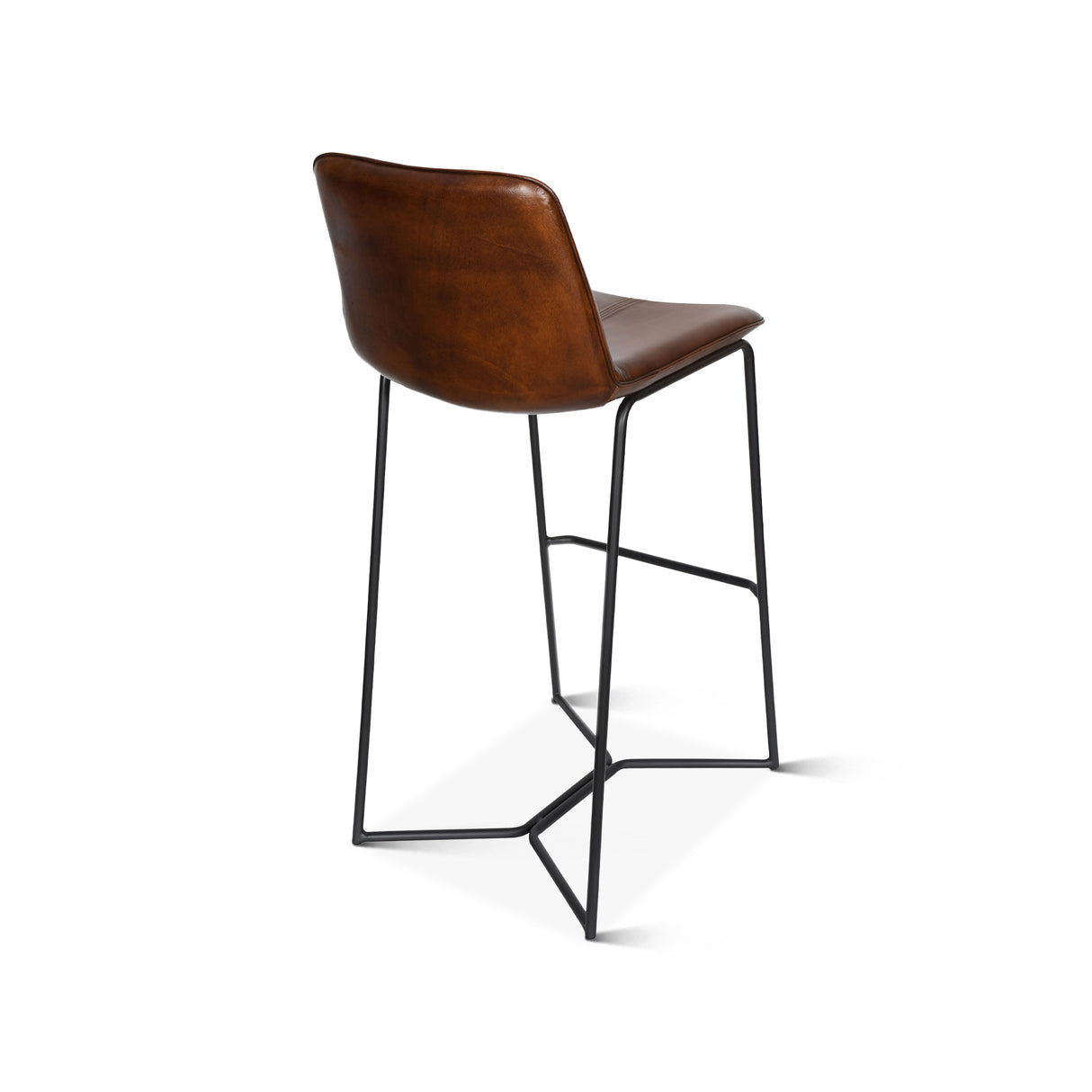 Essex Morgan 18" Bar Chair in Hand Washed Chestnut by Home Trends & Design at Eve Furniture