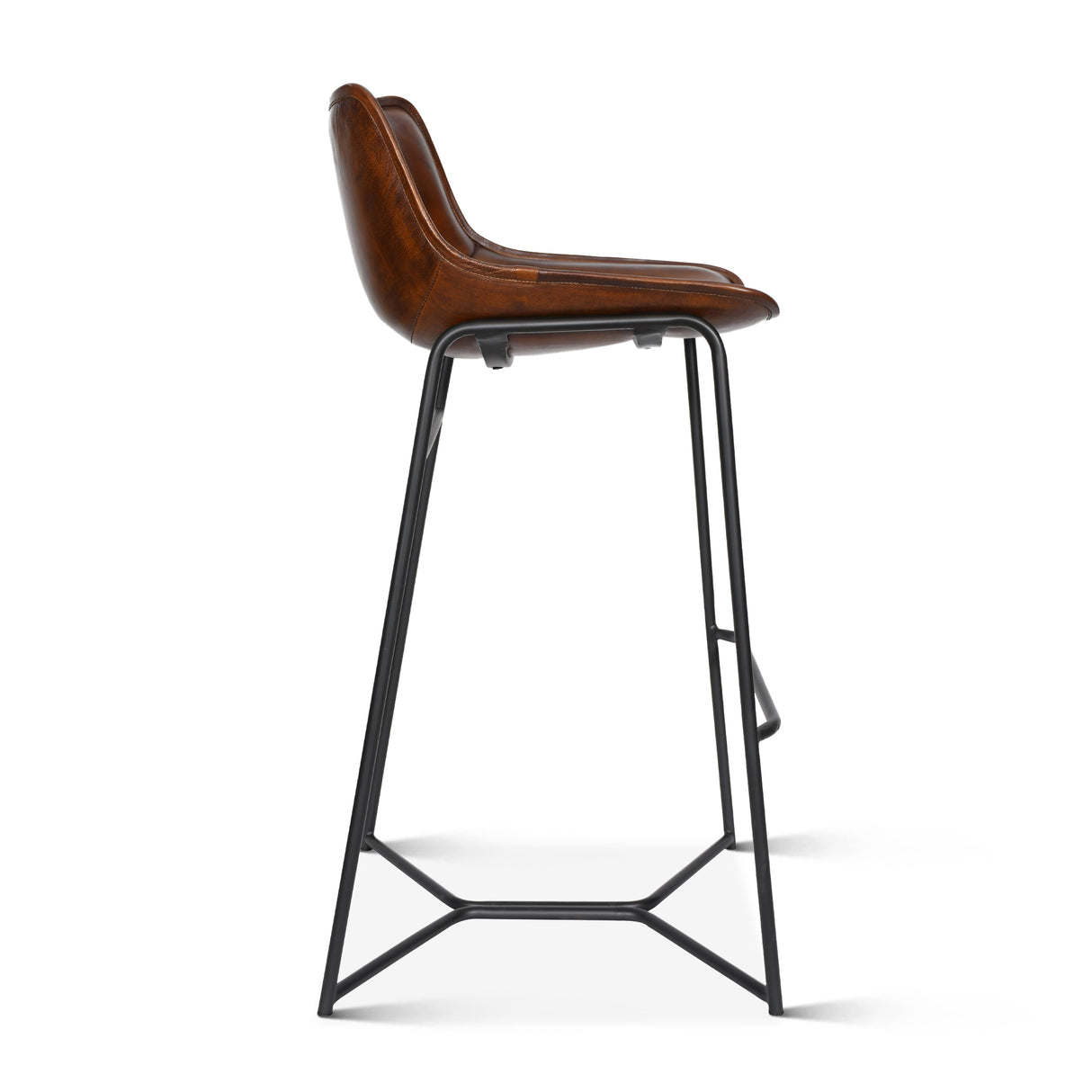 Essex Stanley 19" Bar Chair in Hand Washed Chestnut by Home Trends & Design at Eve Furniture