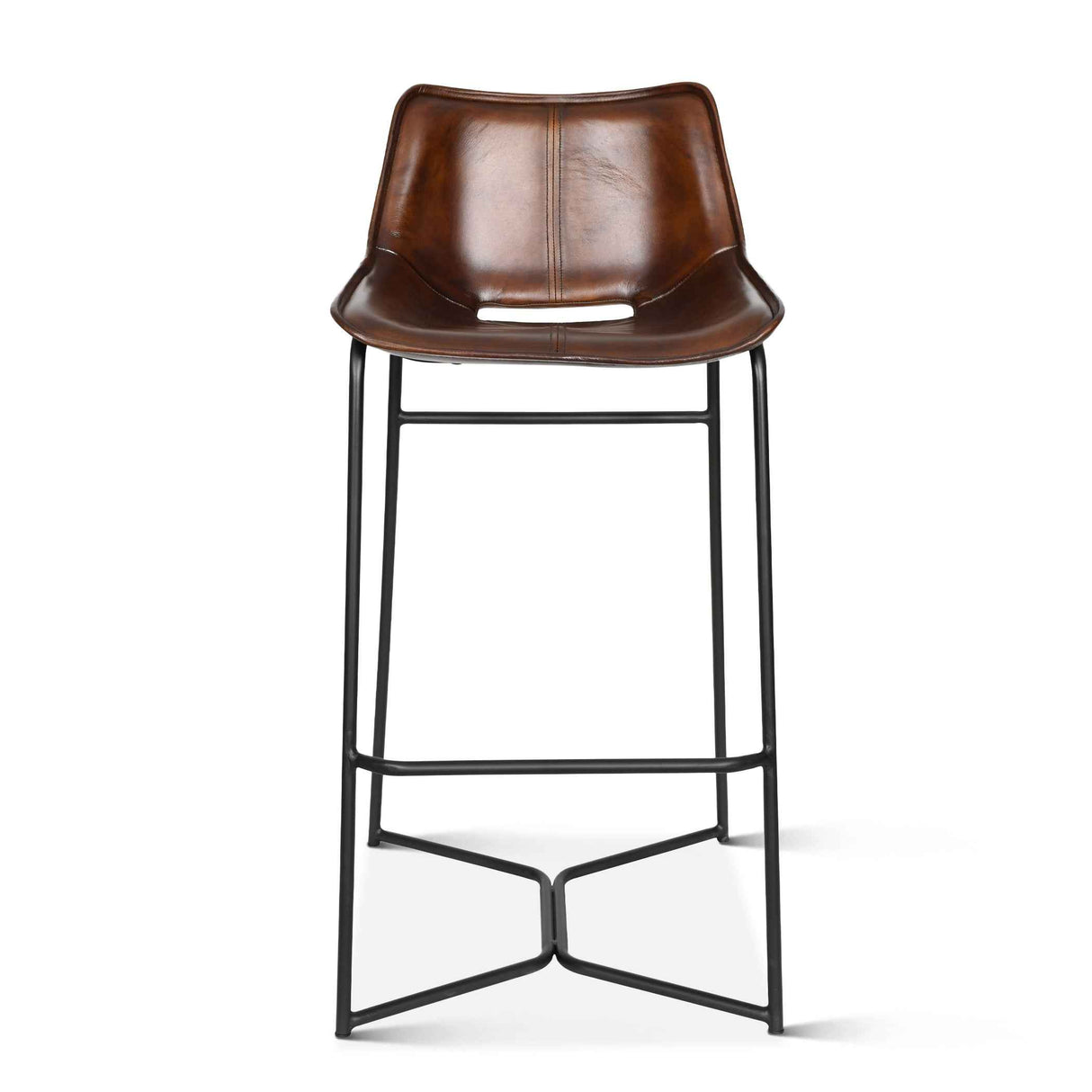 Essex Stanley 19" Bar Chair in Hand Washed Chestnut by Home Trends & Design at Eve Furniture
