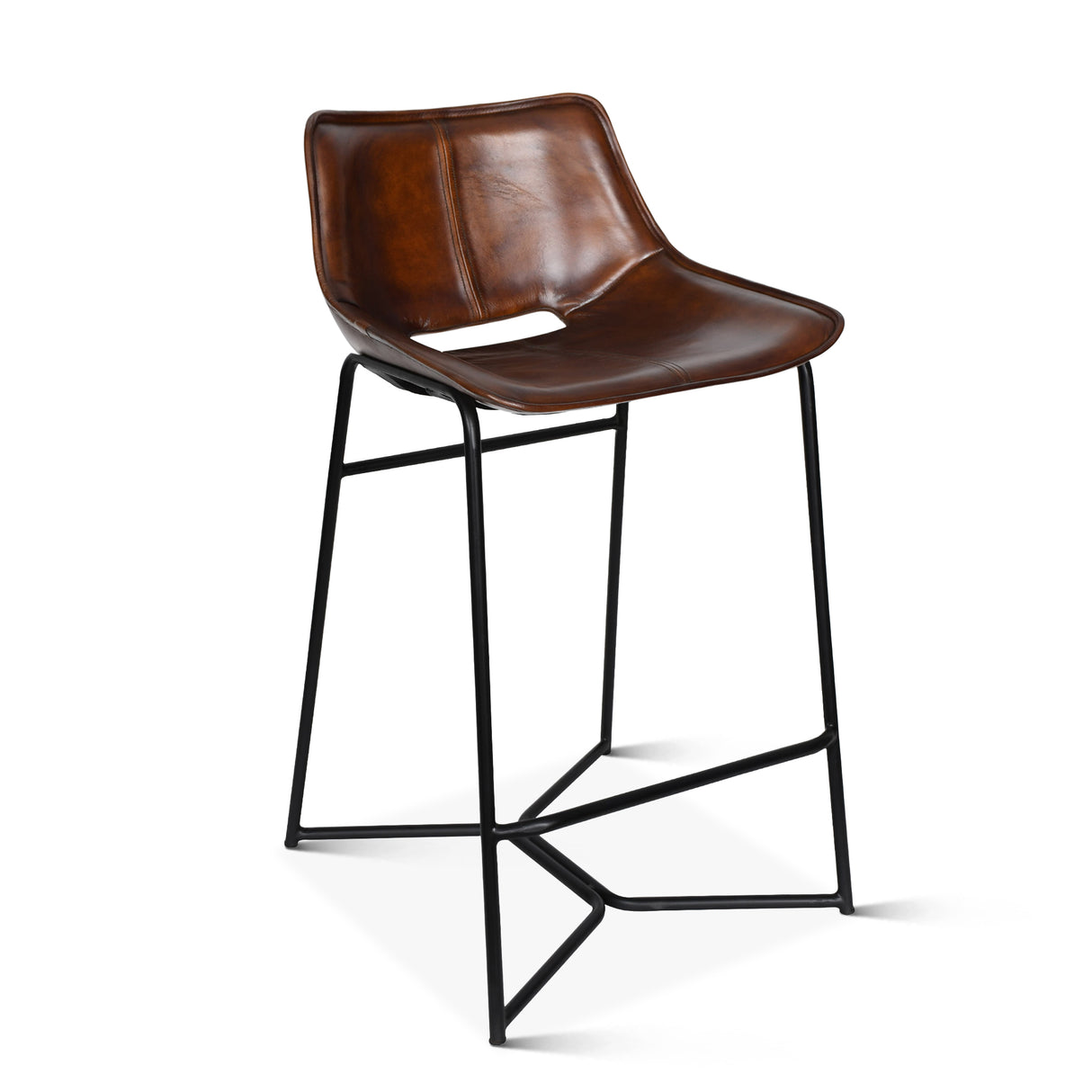 Essex Stanley 20" Counter Chair in Hand Washed Chestnut by Home Trends & Design at Eve Furniture