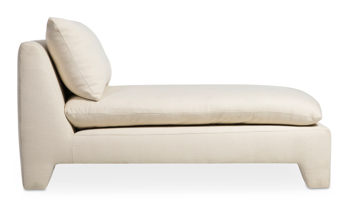 Estelle Chaise Cream by Moe's Home at Eve Furniture