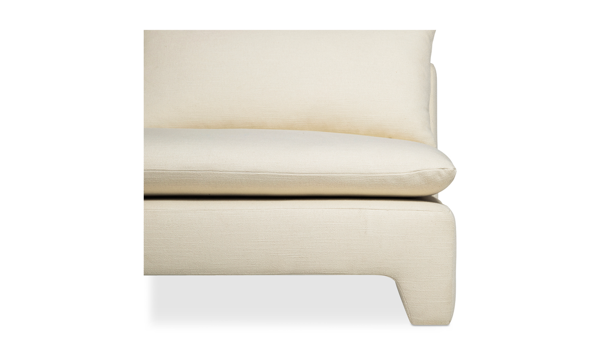 Estelle Chaise Cream by Moe's Home at Eve Furniture