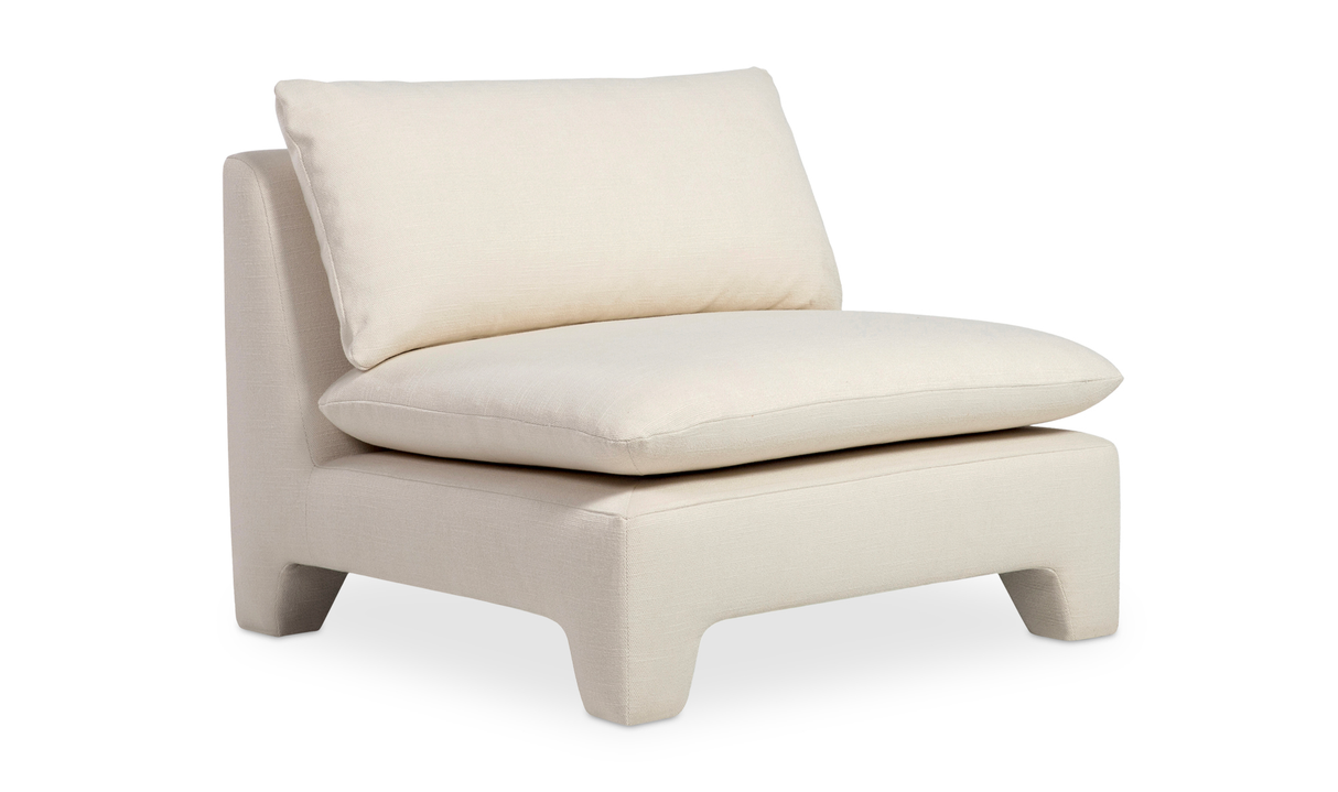 Estelle Lounge Chair Cream by Moe's Home at Eve Furniture