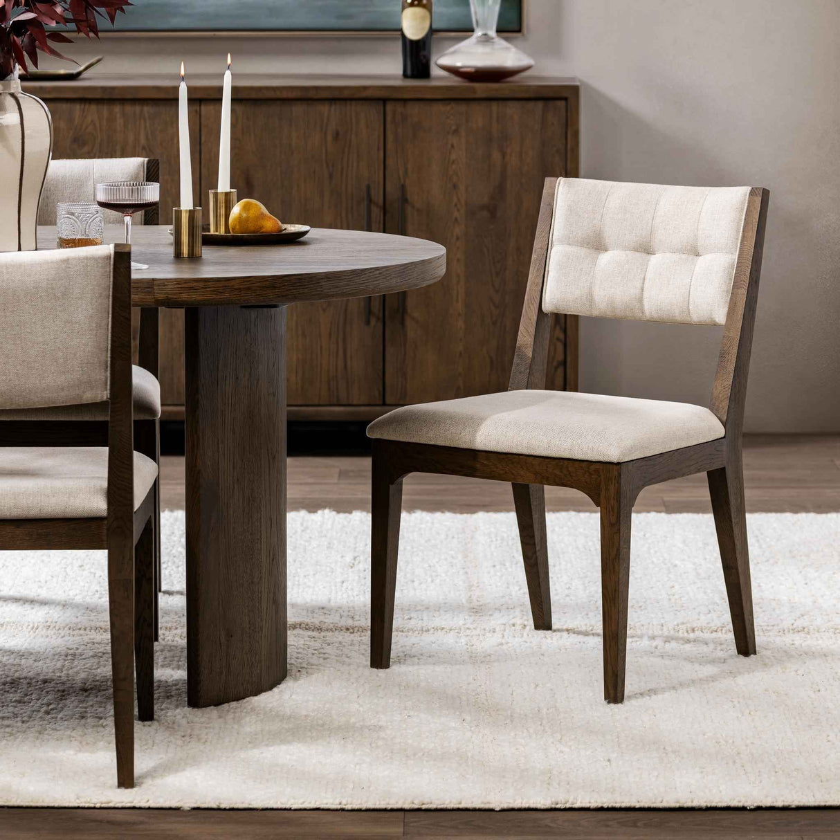 Estelle Soft Cocoa Dining Chair (Set of 2) by Classic Home at Eve Furniture