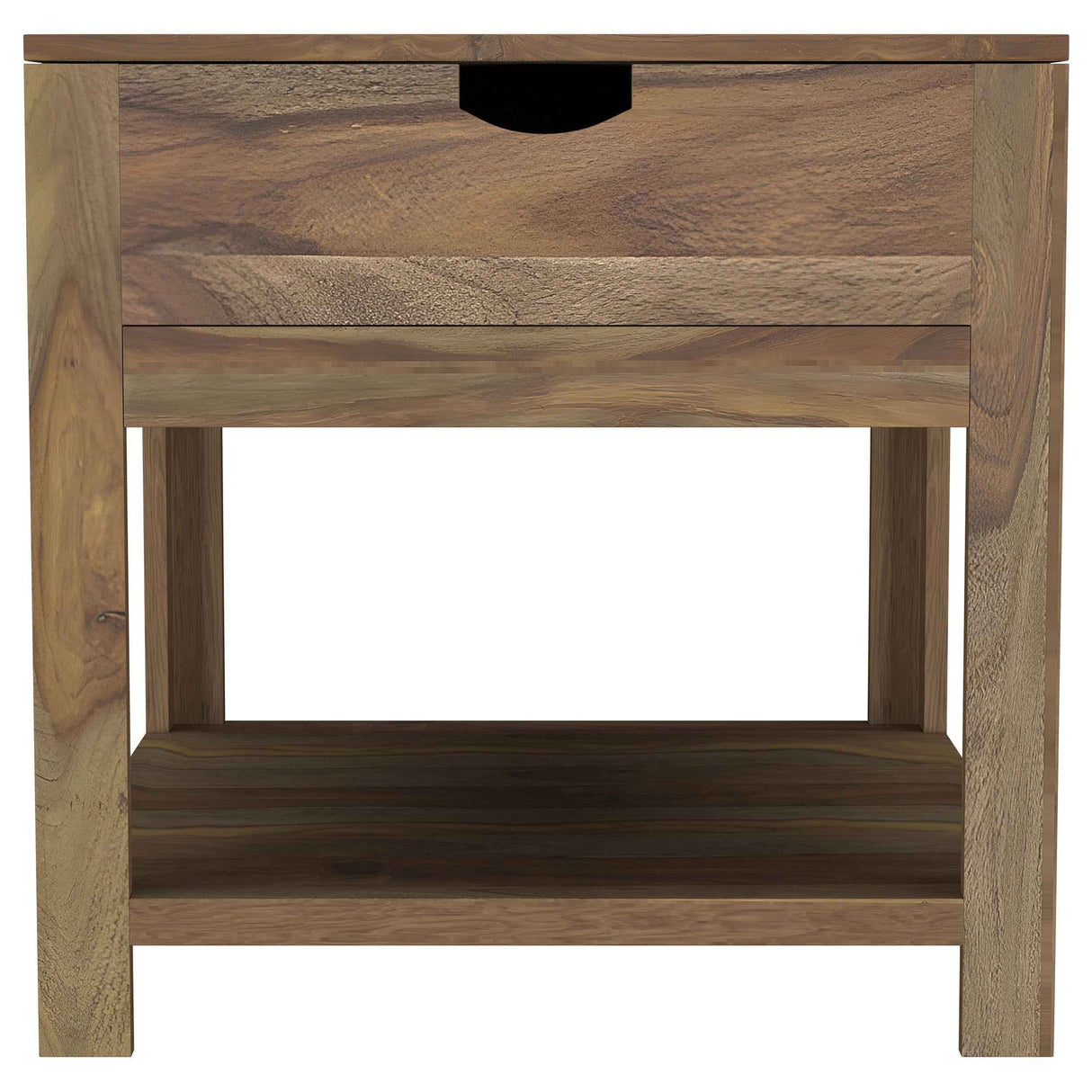 Esther Sheesham Natural 1-Drawer Solid Wood Side End Table by Coaster at Eve Furniture