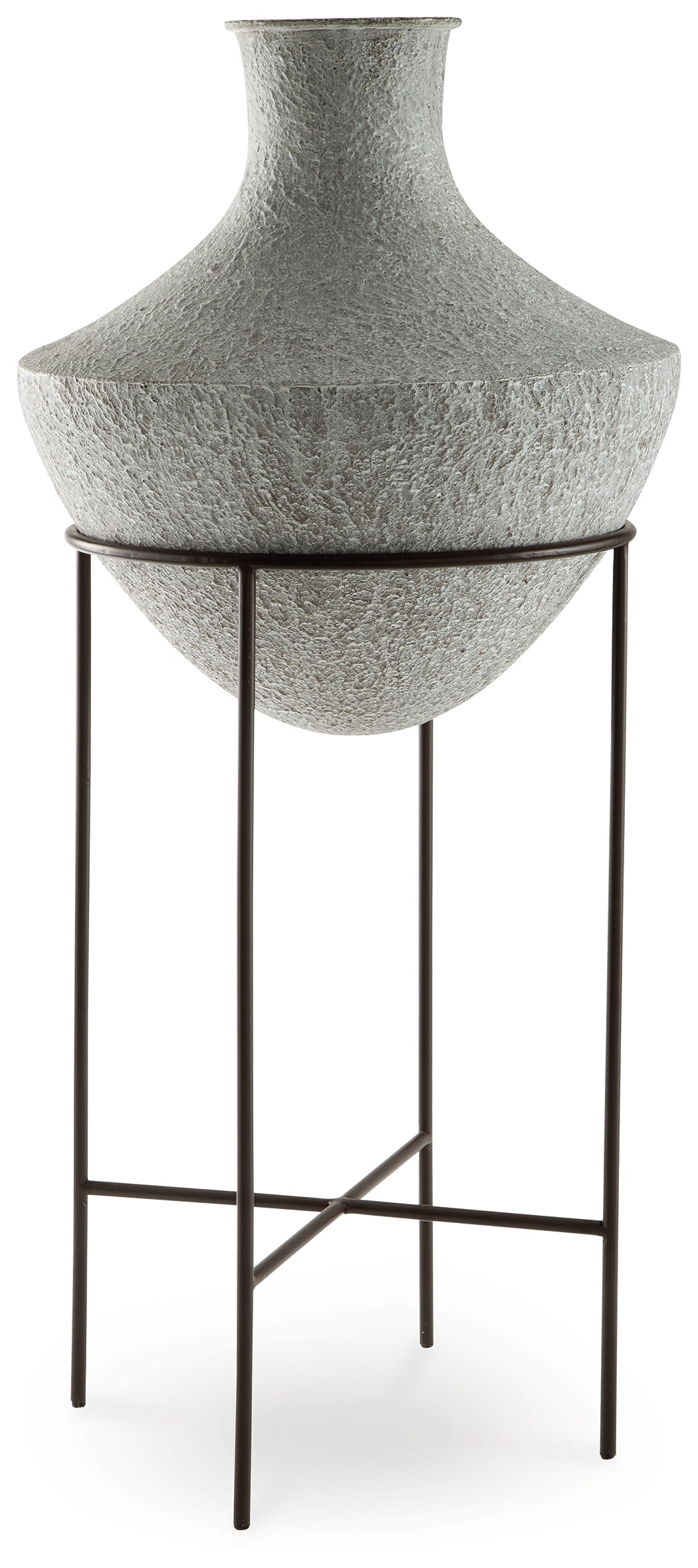 Estonbank Distressed Cream Vase by Ashley at Eve Furniture