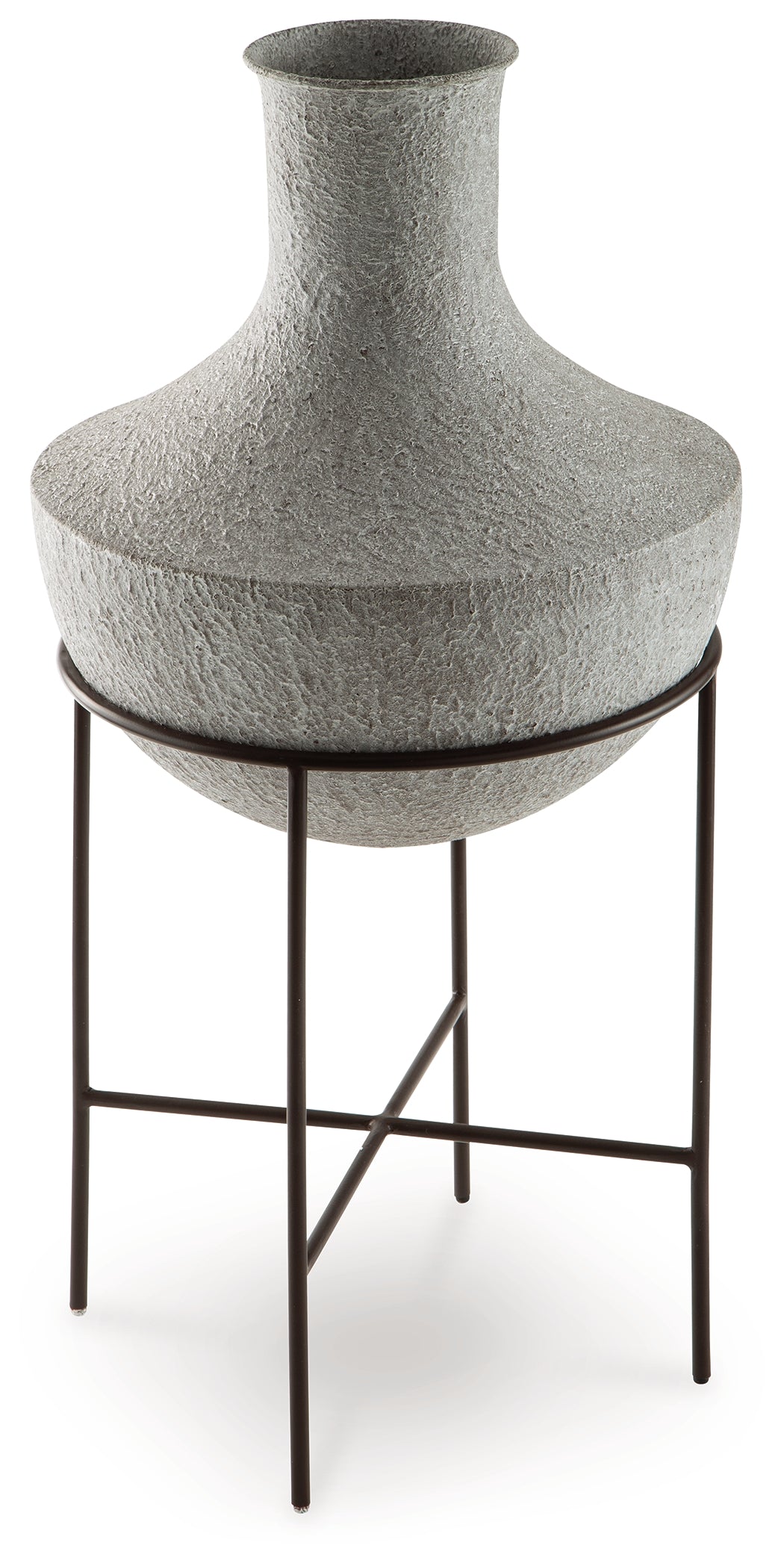 Estonbank Distressed Cream Vase by Ashley at Eve Furniture