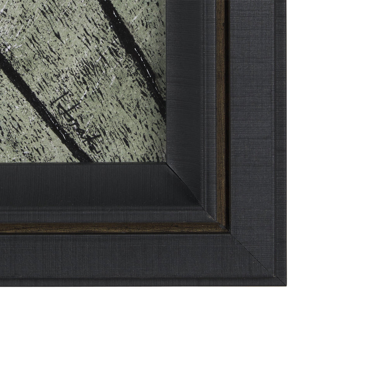 Etched Silouette VI by Mercana Studio a Hand Embellished Textured Framed Art Print by Mercana at Eve Furniture