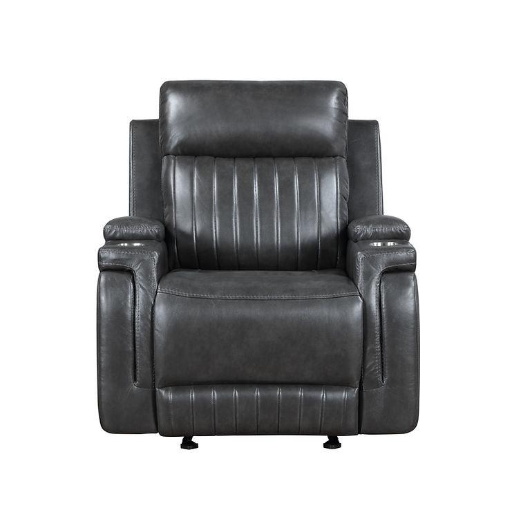 Ethan Dark Grey 3-Piece Reclining Living Room Set by New Era Innovations at Eve Furniture