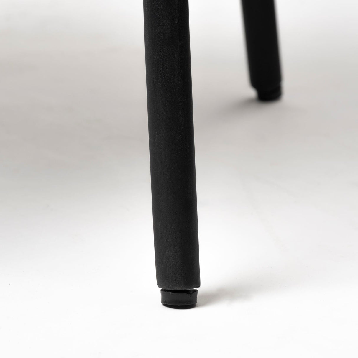 Etienne VII Set of Two Round Top Black Wood and Marble Top Nesting Table by Mercana at Eve Furniture