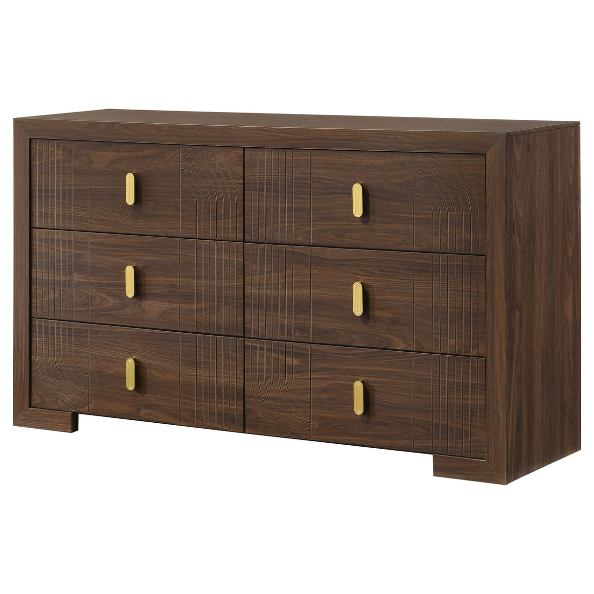 Etienne Walnut 6-drawer Bedroom Dresser by Coaster at Eve Furniture