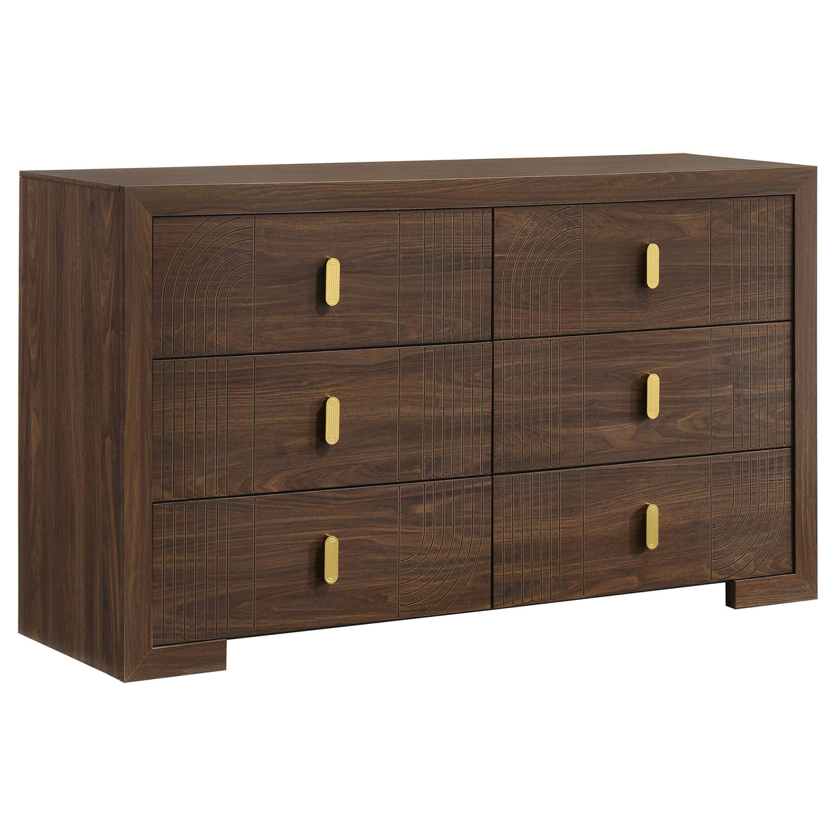 Etienne Walnut 6-drawer Bedroom Dresser by Coaster at Eve Furniture