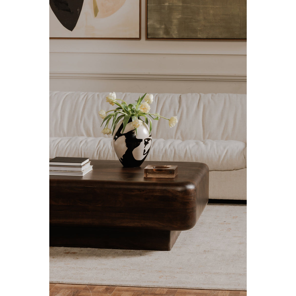 Eton Dark Brown Coffee Table by Moe's Home at Eve Furniture