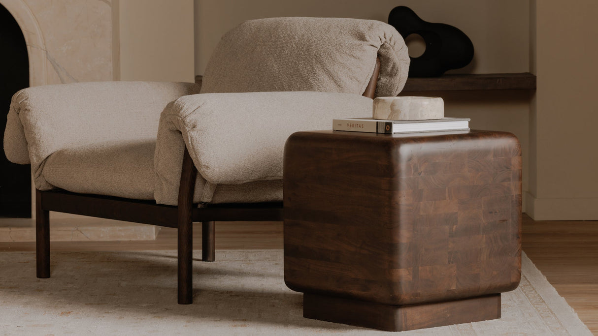Eton Side Table Dark Brown by Moe's Home at Eve Furniture