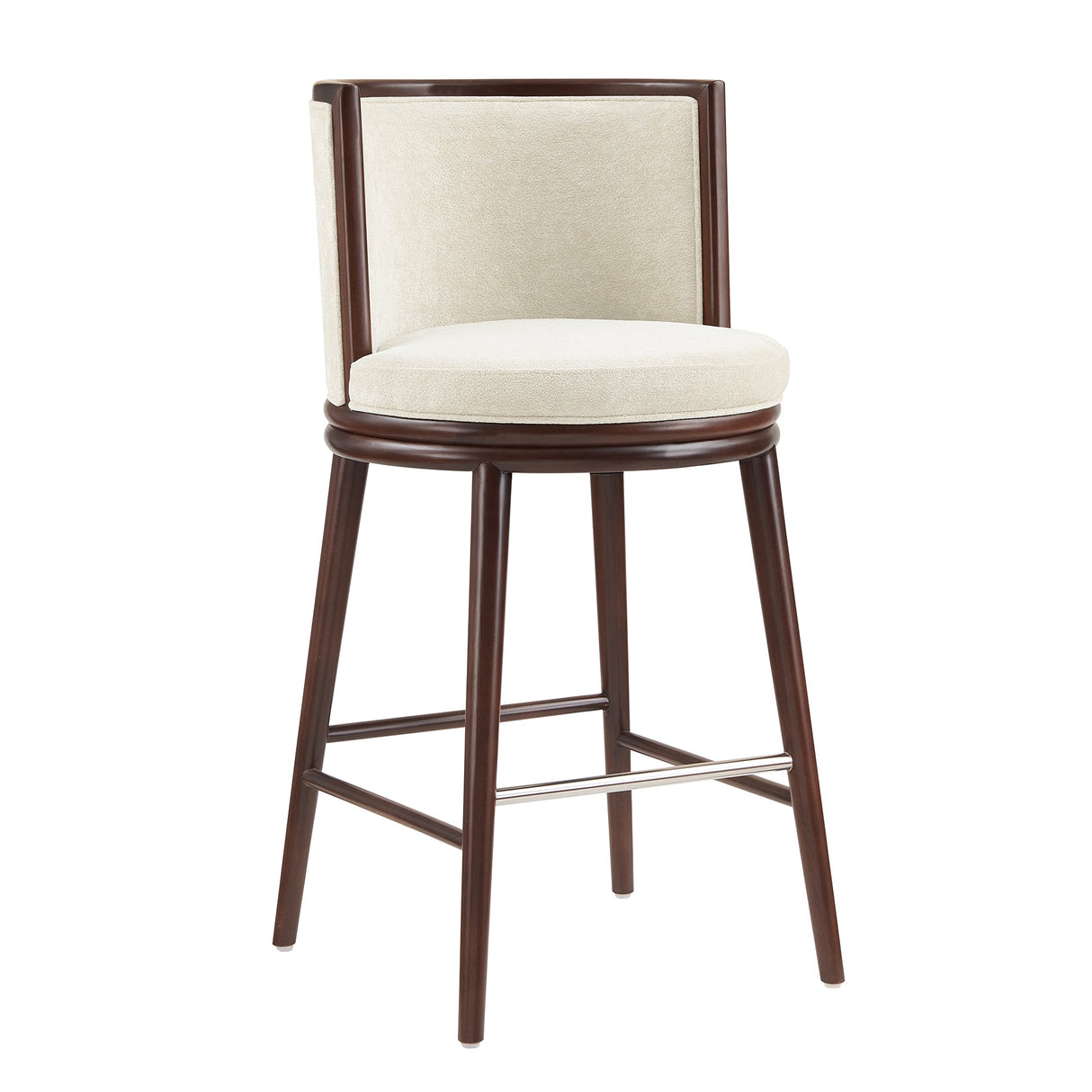 Evalyn Barstool in Cream by Manhattan Comfort at Eve Furniture
