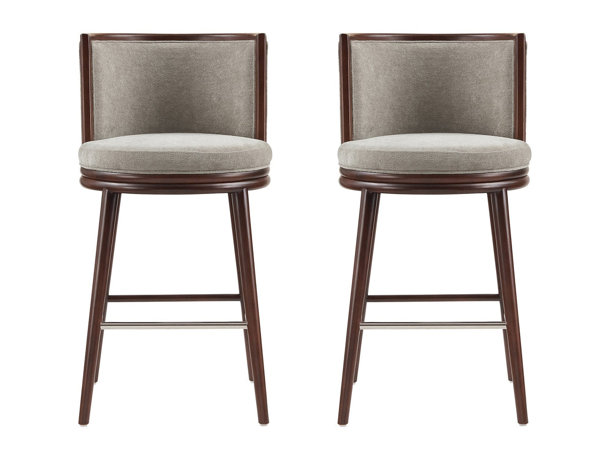 Evalyn Barstool in Dove (set of 2) by Manhattan Comfort at Eve Furniture