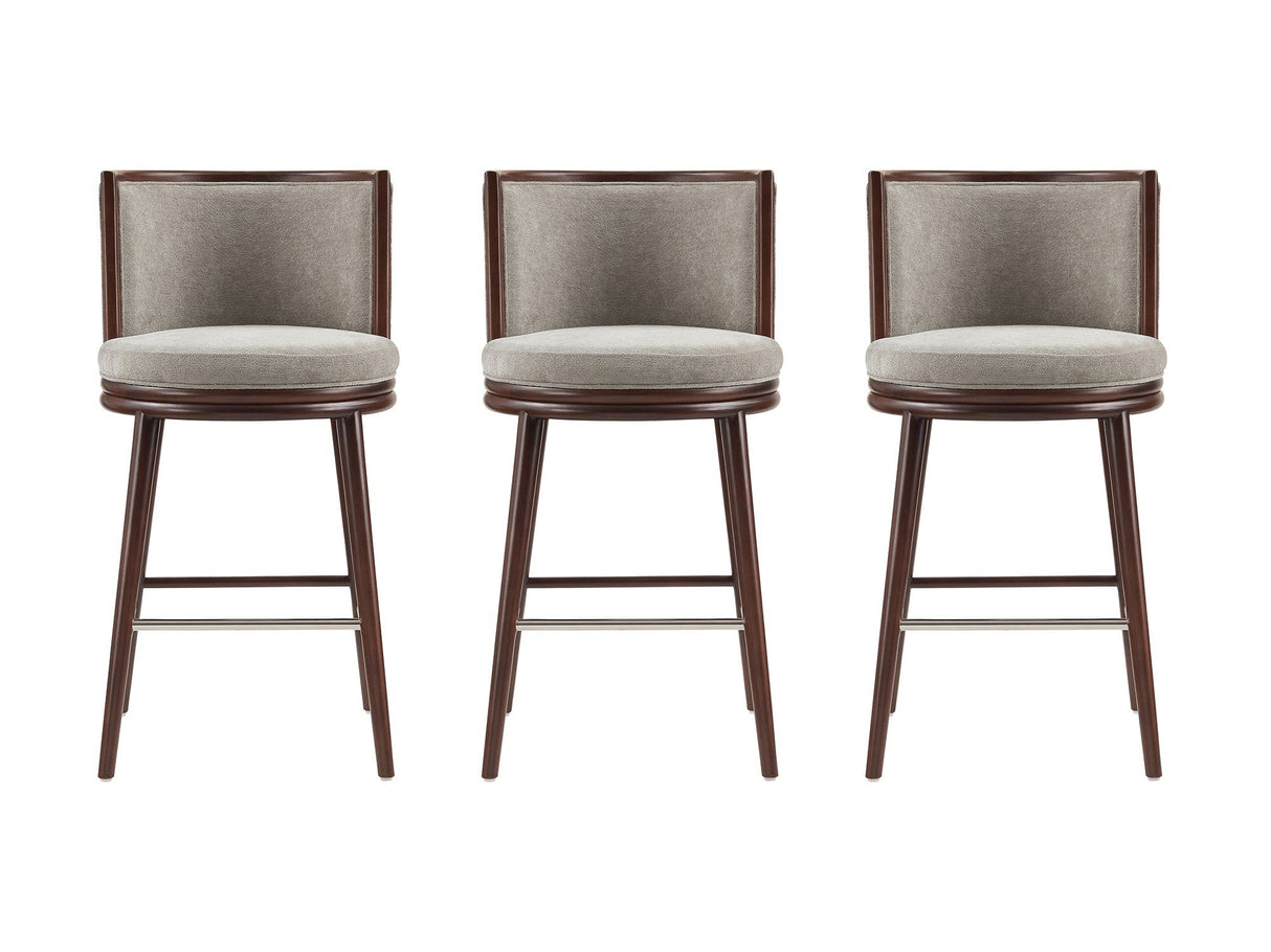 Evalyn Barstool in Dove (set of 3) by Manhattan Comfort at Eve Furniture