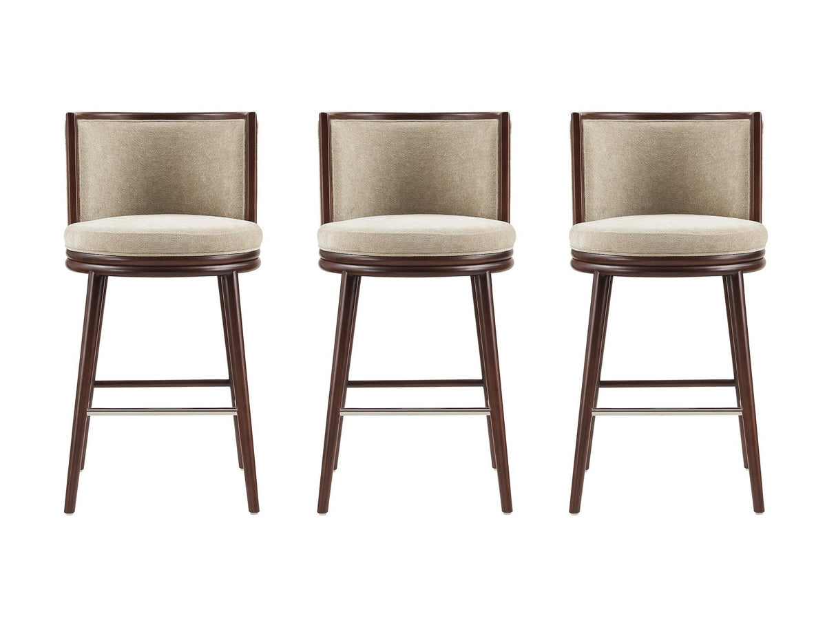 Evalyn Barstool in Natural (set of 3) by Manhattan Comfort at Eve Furniture