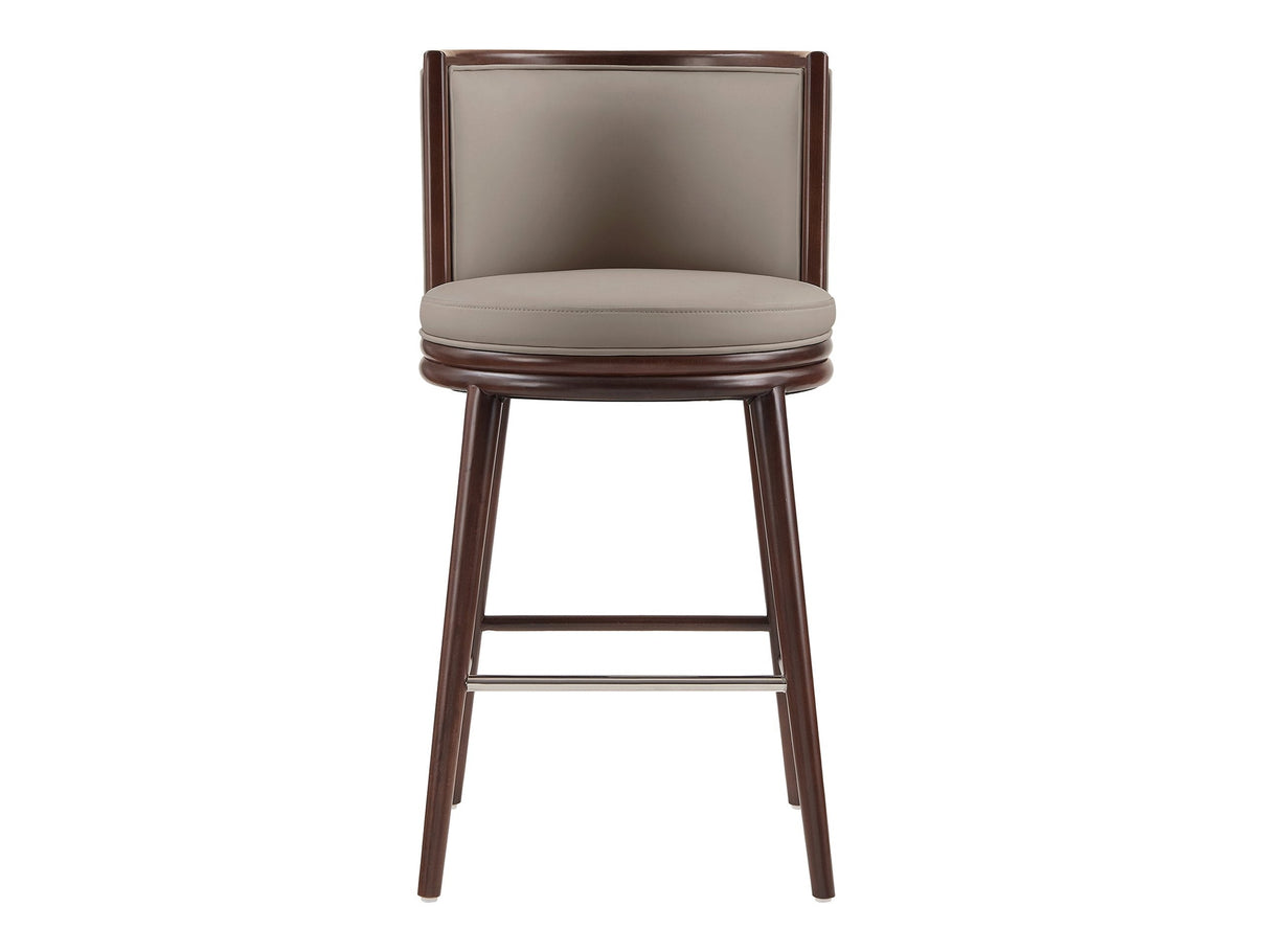 Evalyn Barstool in Taupe by Manhattan Comfort at Eve Furniture