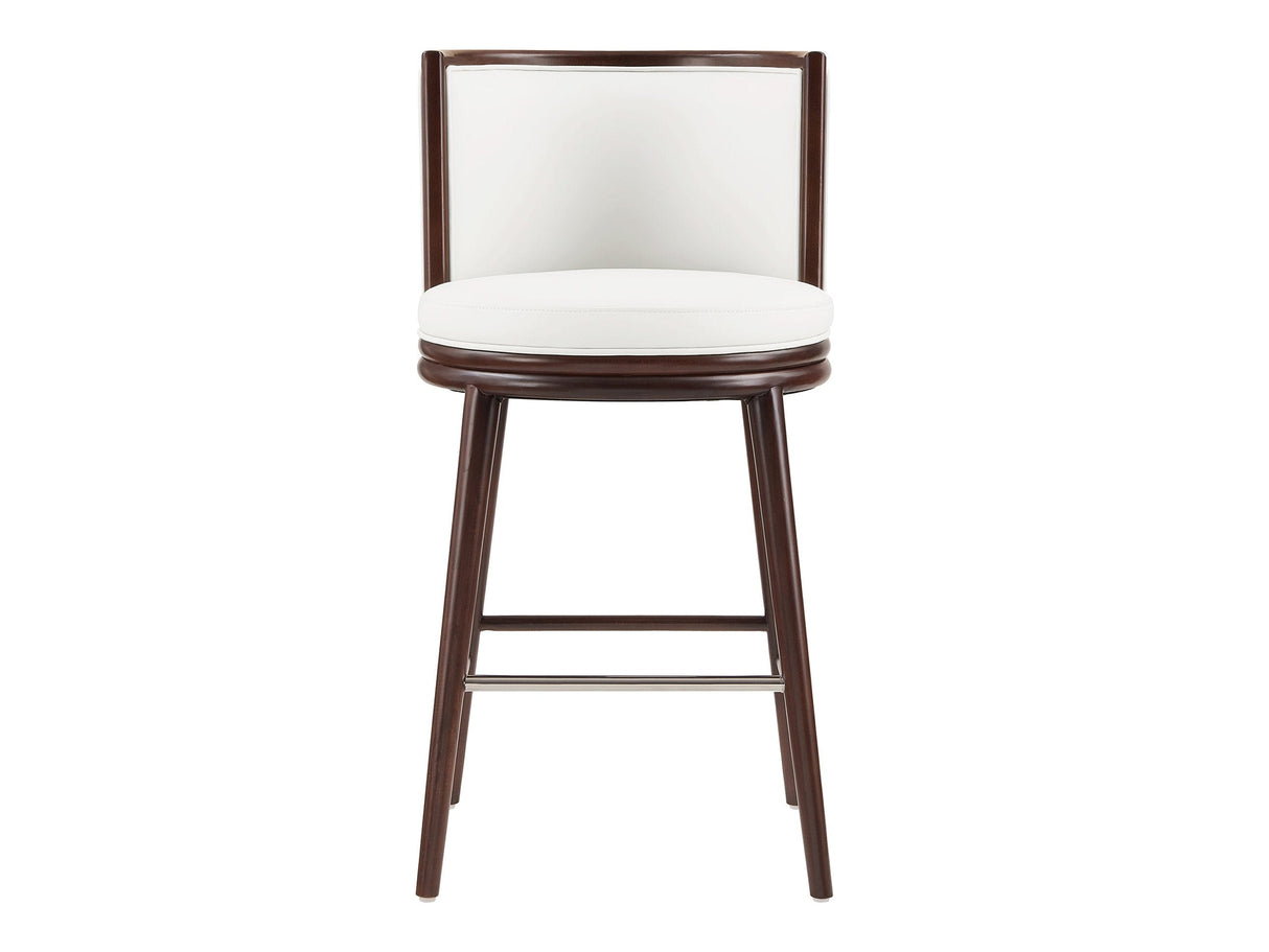 Evalyn Barstool in White by Manhattan Comfort at Eve Furniture