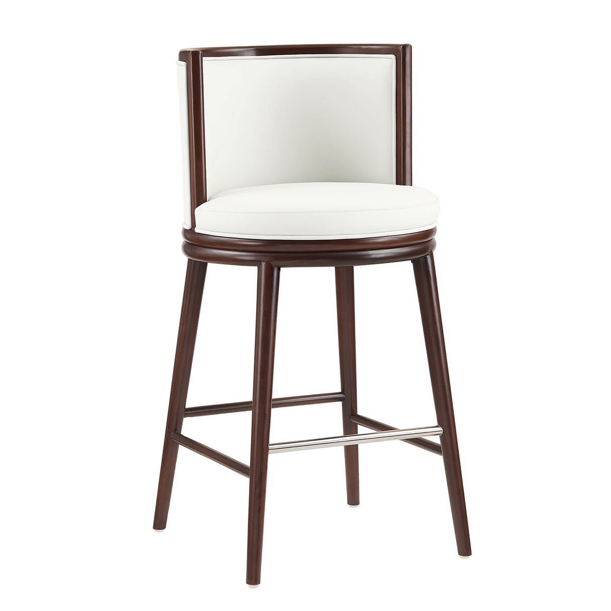 Evalyn Barstool in White (set of 2) by Manhattan Comfort at Eve Furniture