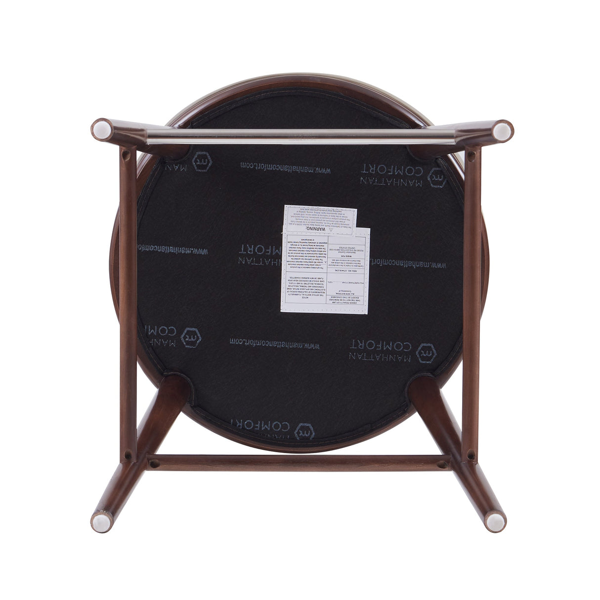 Evalyn Counter Stool in Taupe by Manhattan Comfort at Eve Furniture
