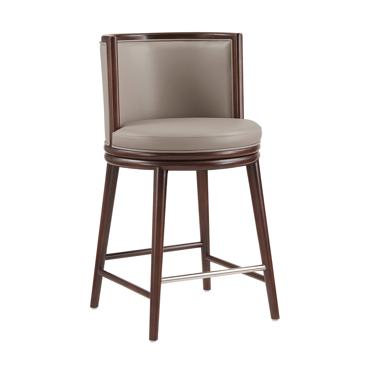 Evalyn Counter Stool in Taupe by Manhattan Comfort at Eve Furniture