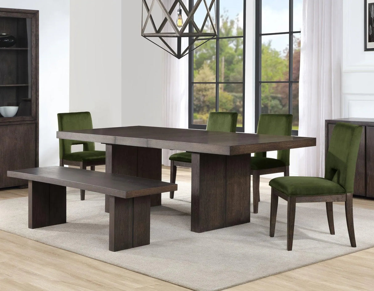 Evan 68″ Wooden Bench by Steve Silver at Eve Furniture